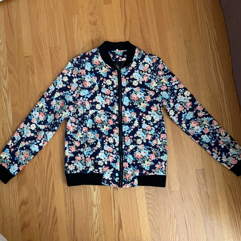 Floral Bomber Jacket (L)